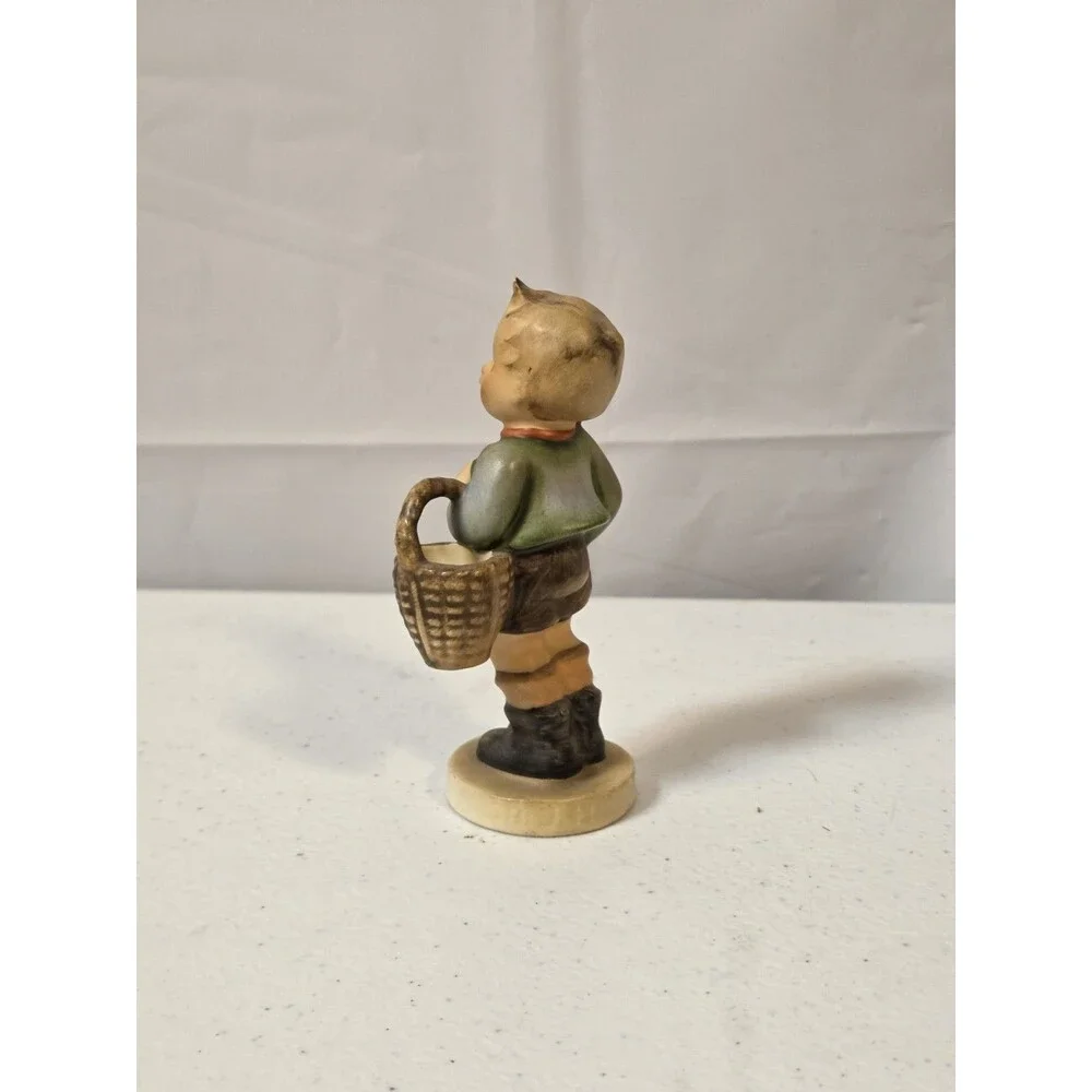 Goebel Hummel Village Boy #51 w Basket TMK-3 Western Germany Figurine 4”‎
